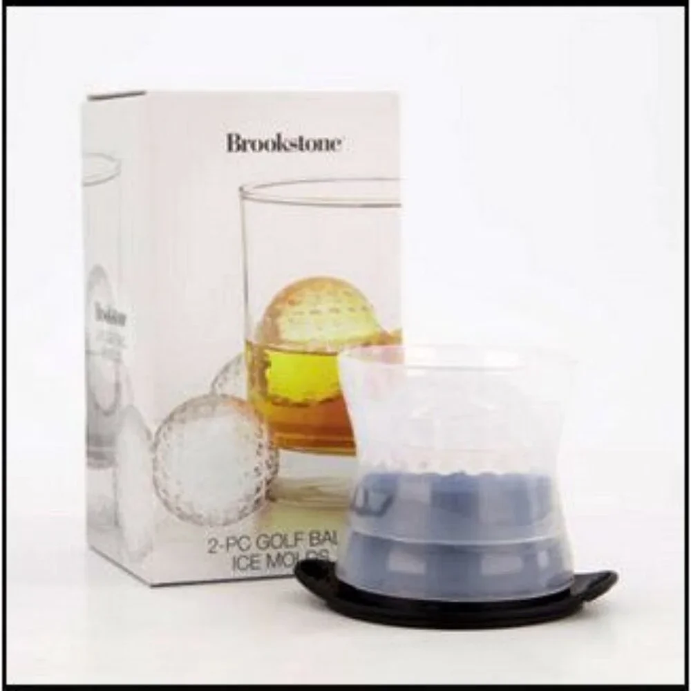 Brookstone 2pc Golf Ball Ice Molds